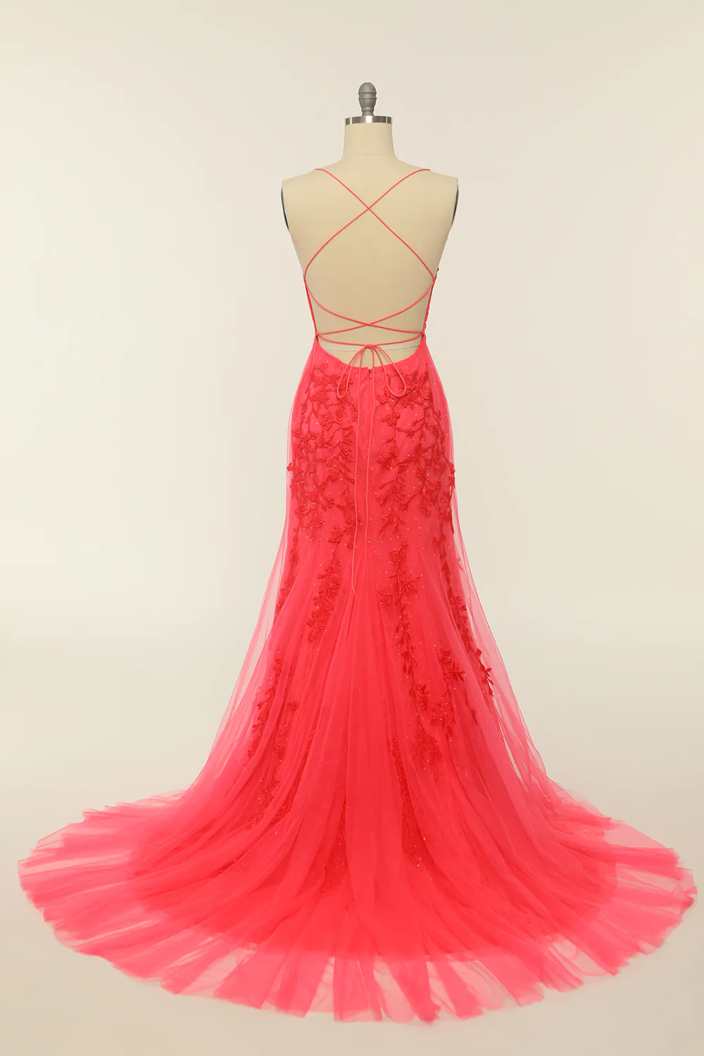 Żółta sukienka Mermaid Long Prom z aplikacjami - Image 12